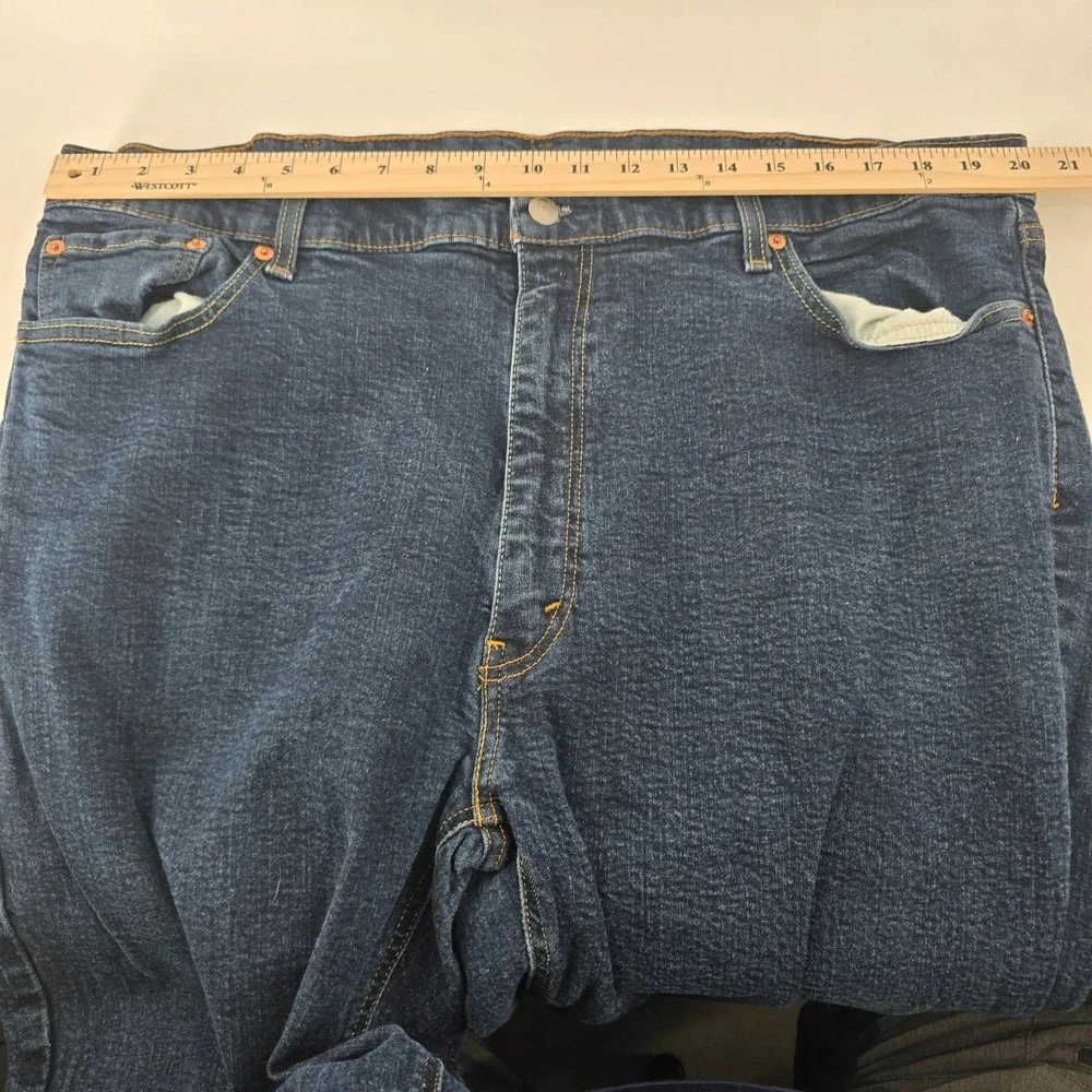 Levi's 541 Athletic Taper Jeans Mens 44x32 Dark Wash Blue Denim Pants
